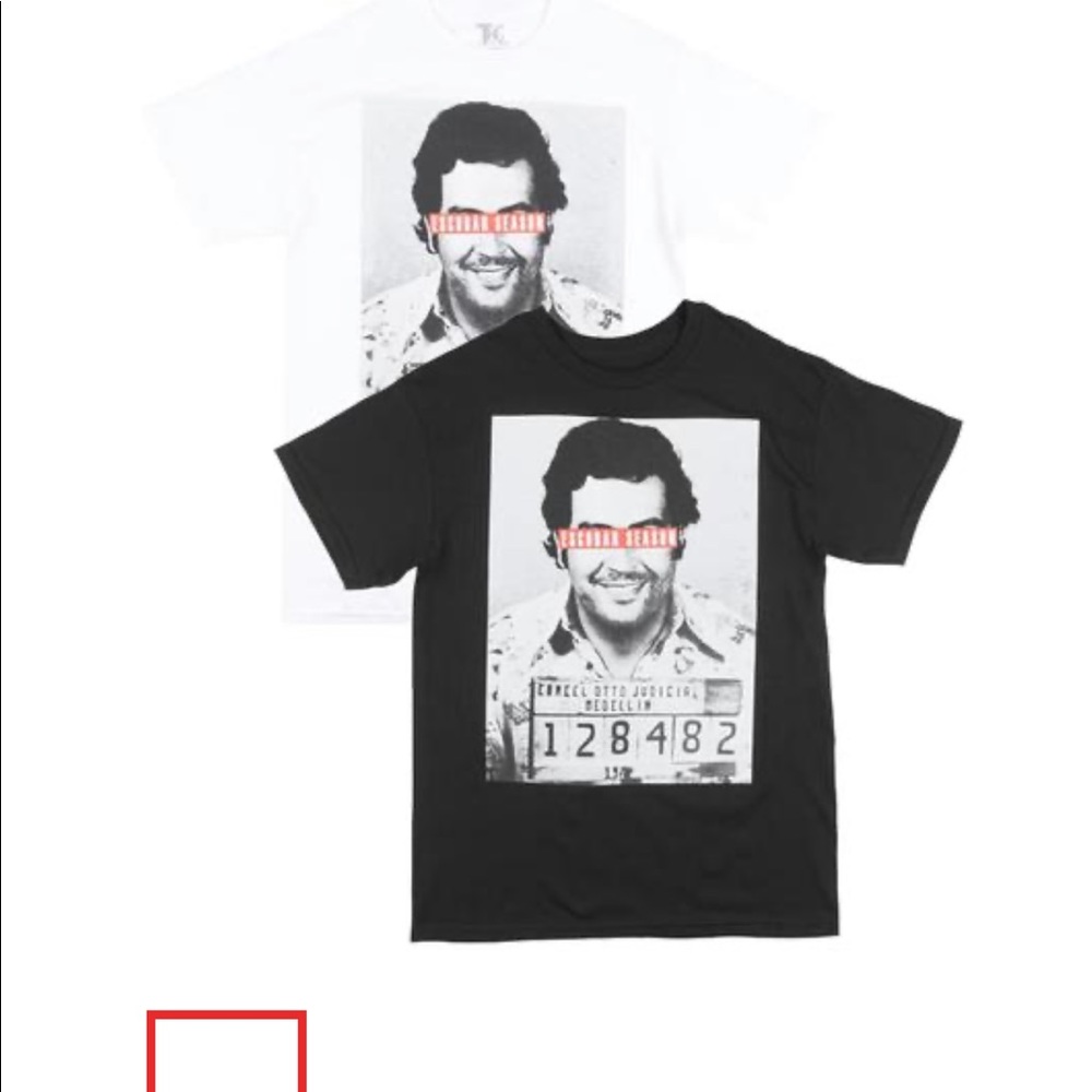 NEW Black Escobar Graphic Tshirt Cotton Summer Tee - Picture 2 of 2